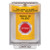 SS2244LD-ES STI Yellow Indoor/Outdoor Flush w/ Horn Momentary Stopper Station with LOCKDOWN Label Spanish