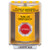 SS2271ES-ES STI Yellow Indoor/Outdoor Surface Turn-to-Reset Stopper Station with EMERGENCY STOP Label Spanish