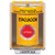 SS2279EV-ES STI Yellow Indoor/Outdoor Surface Turn-to-Reset (Illuminated) Stopper Station with EVACUATION Label Spanish