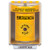 SS2280EM-ES STI Yellow Indoor/Outdoor Surface w/ Horn Key-to-Reset Stopper Station with EMERGENCY Label Spanish