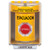 SS2281EV-ES STI Yellow Indoor/Outdoor Surface w/ Horn Turn-to-Reset Stopper Station with EVACUATION Label Spanish
