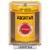 SS2284AB-ES STI Yellow Indoor/Outdoor Surface w/ Horn Momentary Stopper Station with ABORT Label Spanish