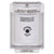 SS2330PO-ES STI White Indoor/Outdoor Flush Key-to-Reset Stopper Station with EMERGENCY POWER OFF Label Spanish