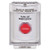 SS2335ES-ES STI White Indoor/Outdoor Flush Momentary (Illuminated) Stopper Station with EMERGENCY STOP Label Spanish