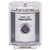 SS2373ES-ES STI White Indoor/Outdoor Surface Key-to-Activate Stopper Station with EMERGENCY STOP Label Spanish