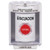 SS2374EV-ES STI White Indoor/Outdoor Surface Momentary Stopper Station with EVACUATION Label Spanish