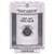 SS2383PX-ES STI White Indoor/Outdoor Surface w/ Horn Key-to-Activate Stopper Station with PUSH TO EXIT Label Spanish