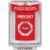 SS2031EM-EN STI Red Indoor/Outdoor Flush Turn-to-Reset Stopper Station with EMERGENCY Label English