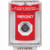 SS2033EM-EN STI Red Indoor/Outdoor Flush Key-to-Activate Stopper Station with EMERGENCY Label English
