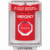 SS2042EM-EN STI Red Indoor/Outdoor Flush w/ Horn Key-to-Reset (Illuminated) Stopper Station with EMERGENCY Label English