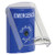 SS2420EM-ES STI Blue Indoor Only Flush or Surface Key-to-Reset Stopper Station with EMERGENCY Label Spanish