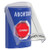 SS2422AB-ES STI Blue Indoor Only Flush or Surface Key-to-Reset (Illuminated) Stopper Station with ABORT Label Spanish