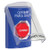 SS2422PX-ES STI Blue Indoor Only Flush or Surface Key-to-Reset (Illuminated) Stopper Station with PUSH TO EXIT Label Spanish