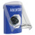 SS2423AB-ES STI Blue Indoor Only Flush or Surface Key-to-Activate Stopper Station with ABORT Label Spanish
