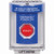 SS2439PO-ES STI Blue Indoor/Outdoor Flush Turn-to-Reset (Illuminated) Stopper Station with EMERGENCY POWER OFF Label Spanish