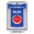 SS2442XT-ES STI Blue Indoor/Outdoor Flush w/ Horn Key-to-Reset (Illuminated) Stopper Station with EXIT Label Spanish