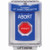 SS2449AB-ES STI Blue Indoor/Outdoor Flush w/ Horn Turn-to-Reset (Illuminated) Stopper Station with ABORT Label Spanish