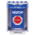 SS2484AB-ES STI Blue Indoor/Outdoor Surface w/ Horn Momentary Stopper Station with ABORT Label Spanish