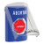 SS24A2AB-ES STI Blue Indoor Only Flush or Surface w/ Horn Key-to-Reset (Illuminated) Stopper Station with ABORT Label Spanish