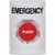 SS2301EM-EN STI White No Cover Turn-to-Reset Stopper Station with EMERGENCY Label English