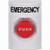 SS2305EM-EN STI White No Cover Momentary (Illuminated) Stopper Station with EMERGENCY Label English