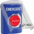 SS2422EM-EN STI Blue Indoor Only Flush or Surface Key-to-Reset (Illuminated) Stopper Station with EMERGENCY Label English