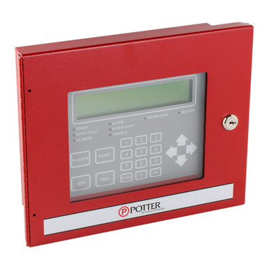 3992725 Potter RA-6500FR LCD Annunciator Flush Mount - RED