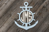 Wheel Anchor Monogram, 2 Colors