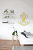 Wooden Anchor With Single Letter Monogram 