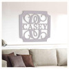 Family Wooden Monogram with Border