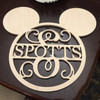 Custom Wooden Name Sign w Mickey Mouse Ears