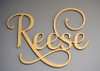 Elegant Wooden Name Sign 