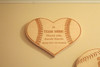 Heart appreciation plaque with custom engraving.