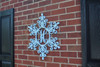 Snowflake with Single Letter Mongram, Painted with Glitter