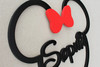 Mickey or Minnie Mouse Frame with Name