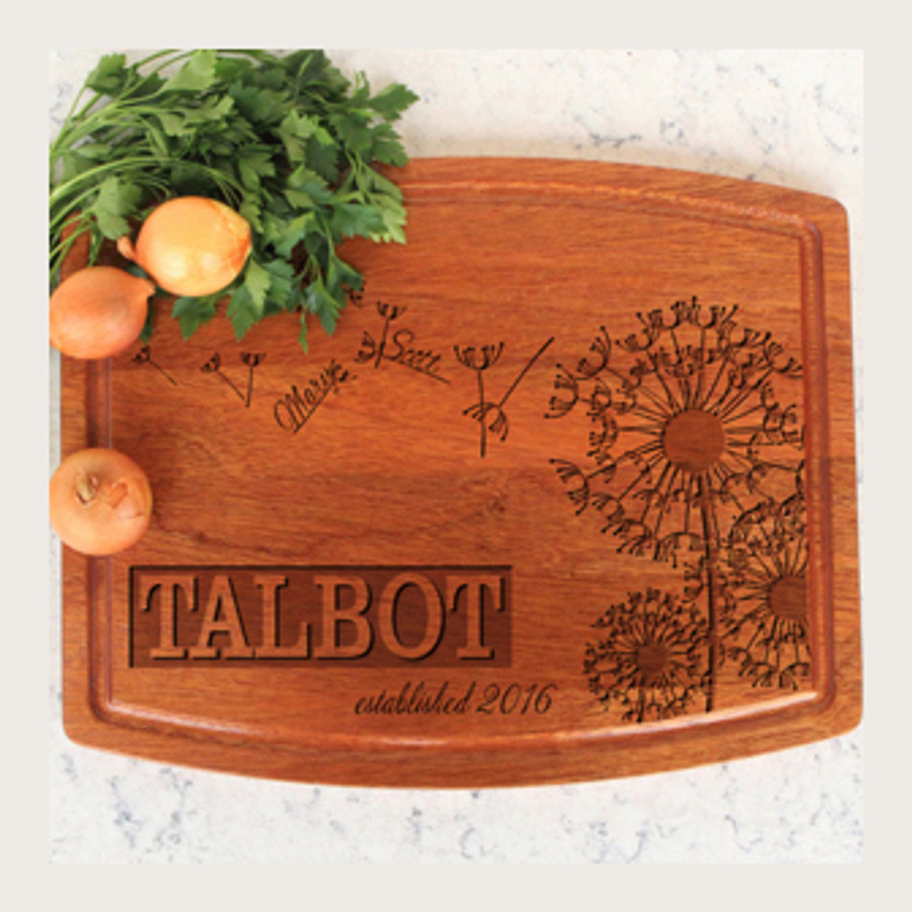 Custom Wooden Engraved Cutting Board Personalized Gift Single Or