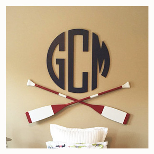 Circular Monogram Unconnected Wall Hanging Letters