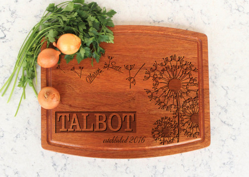 Personalized Script Last Name Cutting Board Gifts for Weddings,  Anniversaries, Birthdays, and Housewarmings