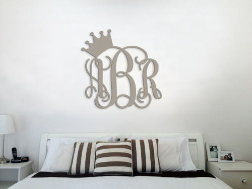 Custom wood wall letters - Little Crown Interiors