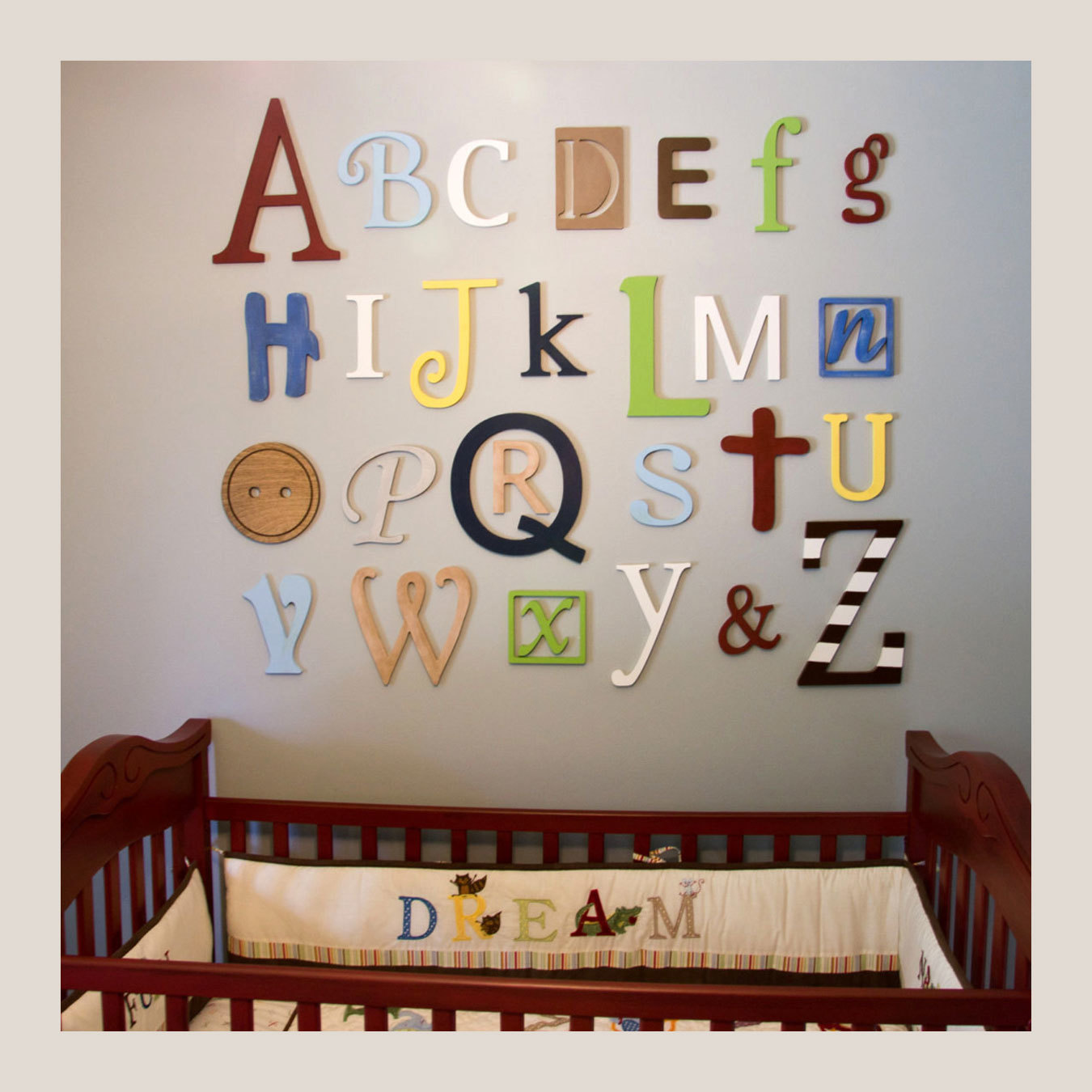 Wooden Alphabet Letters