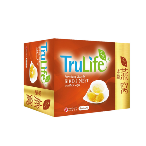 TruLife Premium Bird's Nest with Rock Sugar 6 x 70g