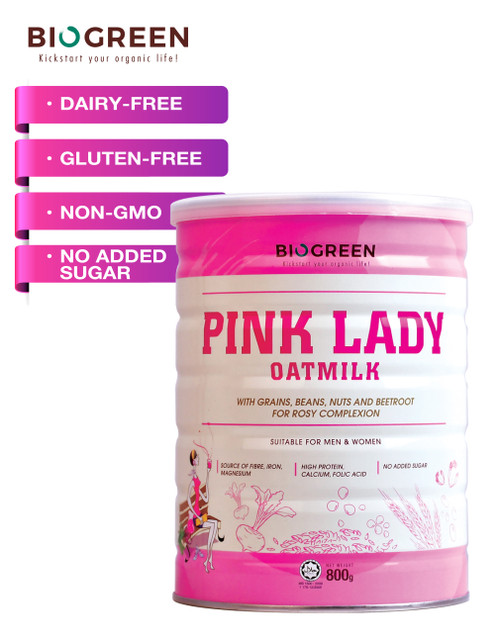 Biogreen Organic - Pink Lady Oatmilk 800g