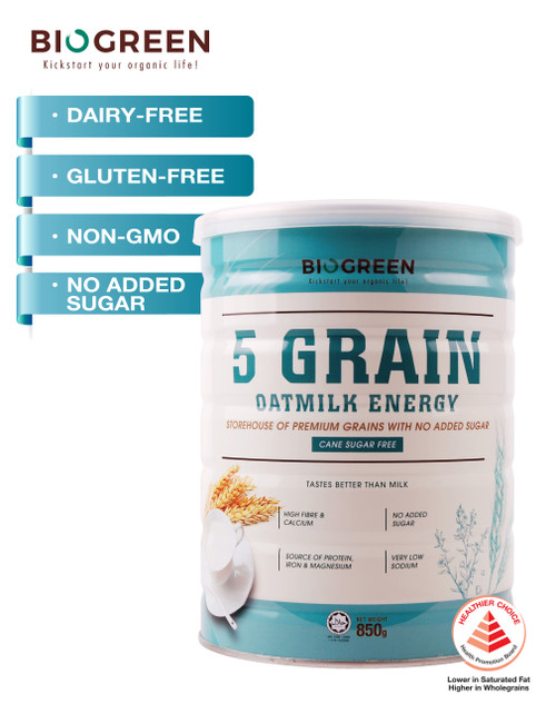 Biogreen Organic - 5 Grain Oatmilk 850g