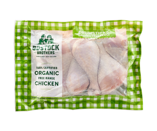 Organic Free-Range Chicken Drumsticks 500G