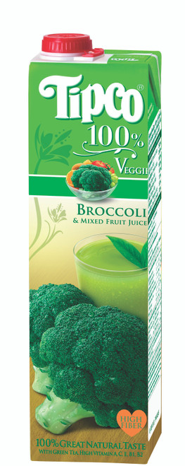 Tipco 100% Broccoli Mixed Fruit Juice 12x1000ml