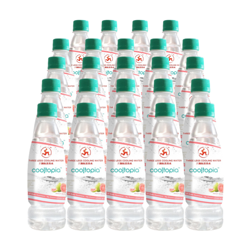 Three Legs Guava Flavour Cooling Water, 24 x 320ml