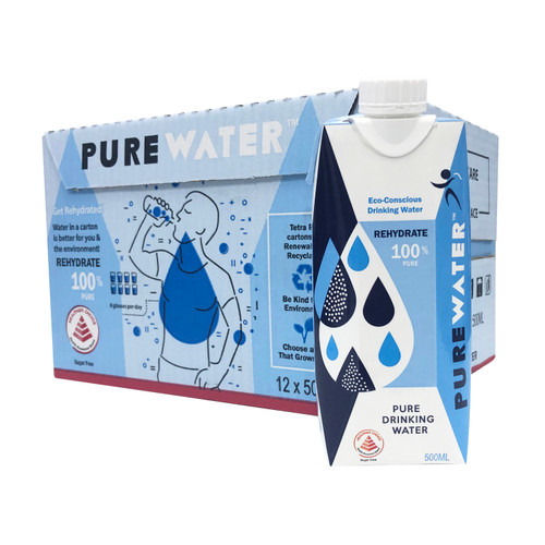 Pure Water Tetrapak, 12 x 500ml