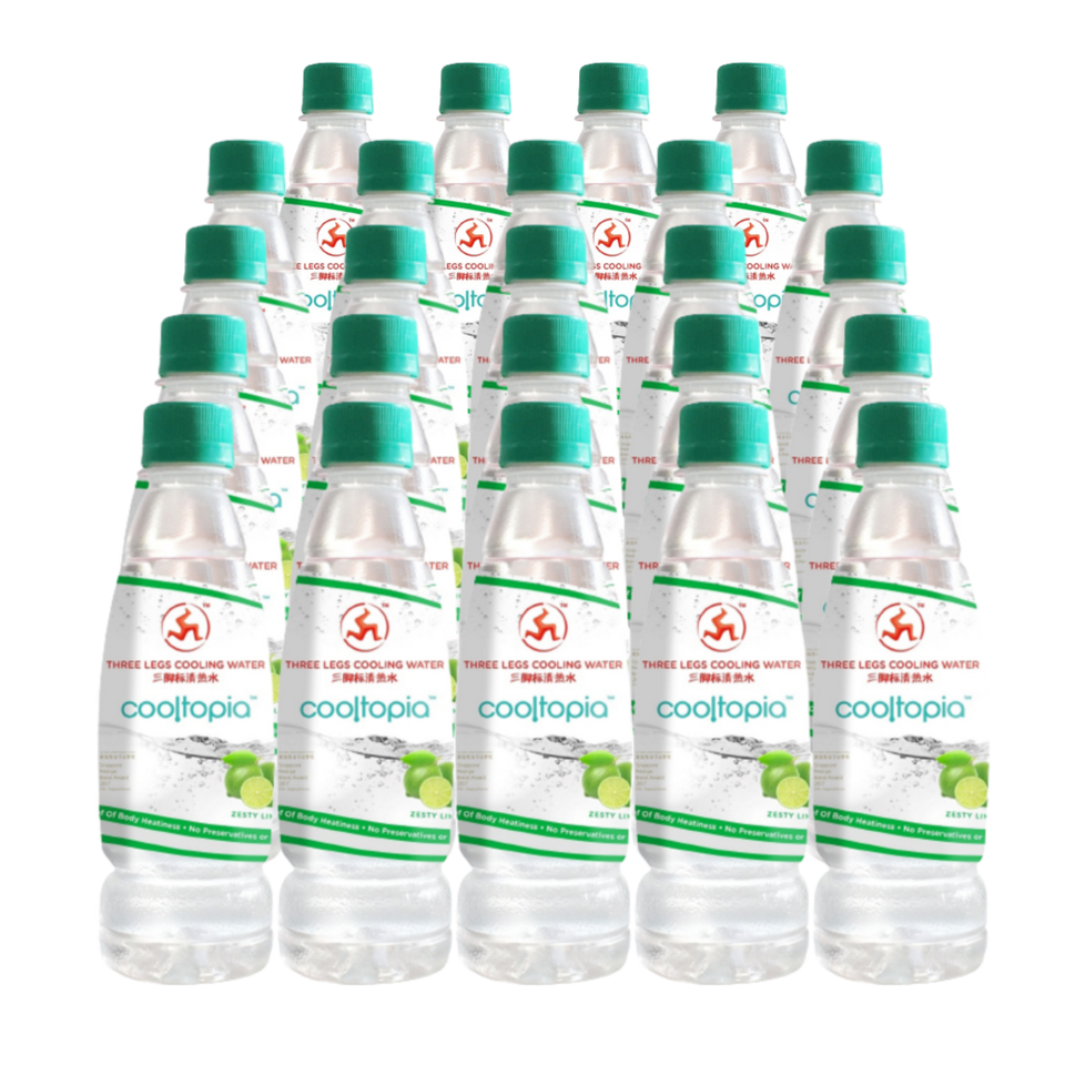 Three Legs Lime Flavour Cooling Water, 24 x 320ml EZ Market
