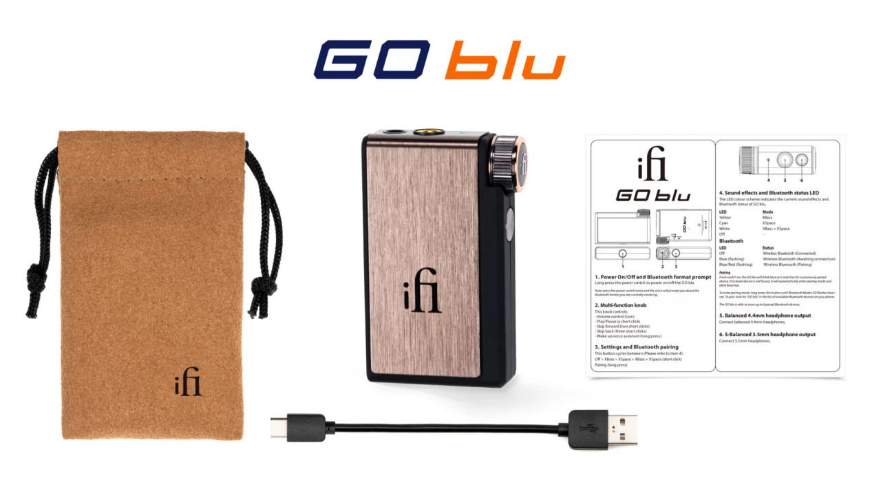 iFi Audio - Go Blu Portable DAC & Headphone Amplifier