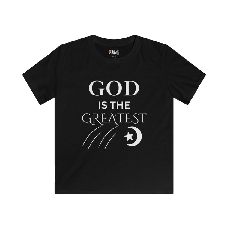 Kids Tee — "God Is The Greatest" Faith Shirt